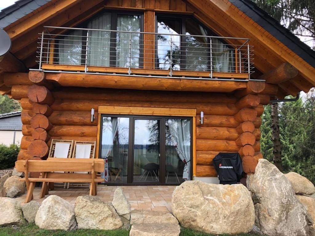 Naturstammhaus Und Appartements Zum Brockenbaecker Tanne Exteriör bild