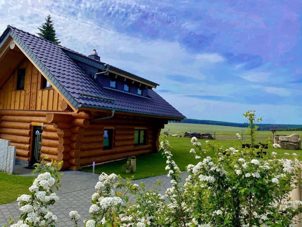 Naturstammhaus Und Appartements Zum Brockenbaecker Tanne Exteriör bild