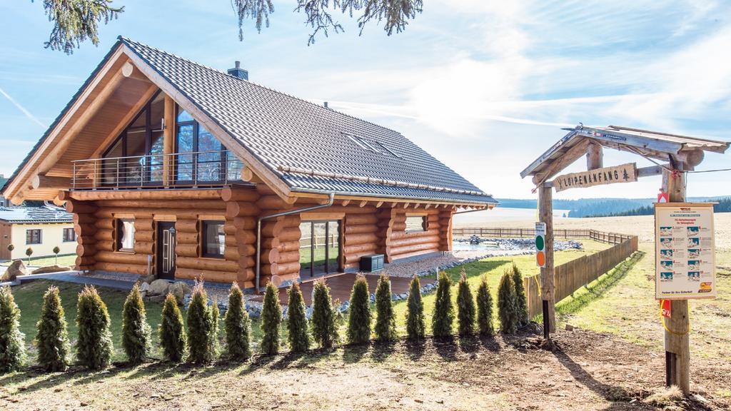 Naturstammhaus Und Appartements Zum Brockenbaecker Tanne Exteriör bild