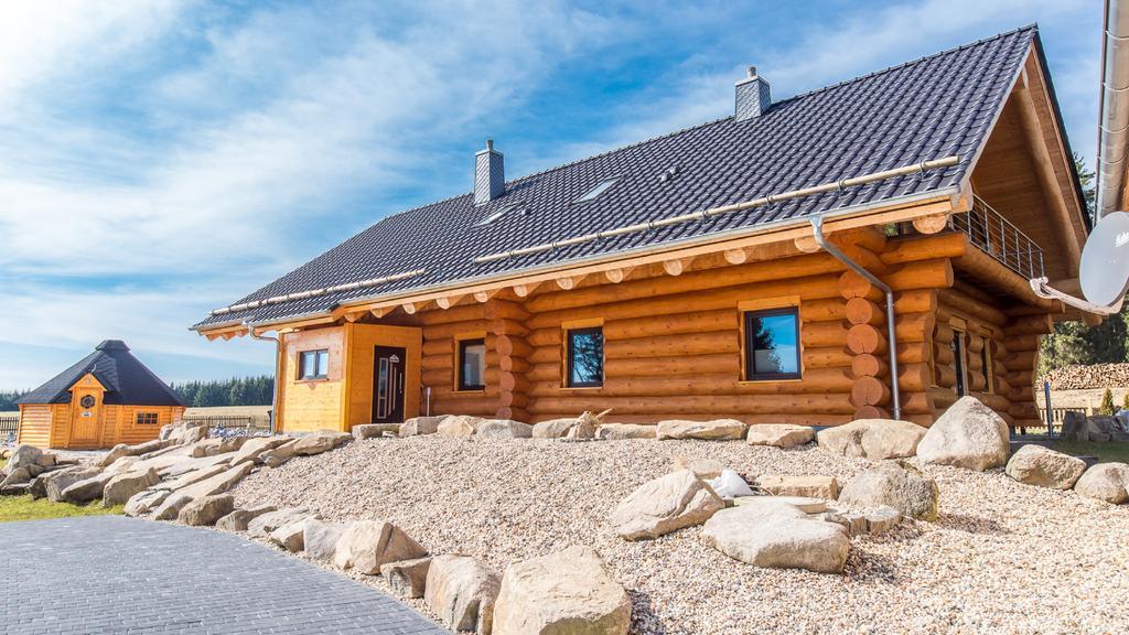 Naturstammhaus Und Appartements Zum Brockenbaecker Tanne Exteriör bild