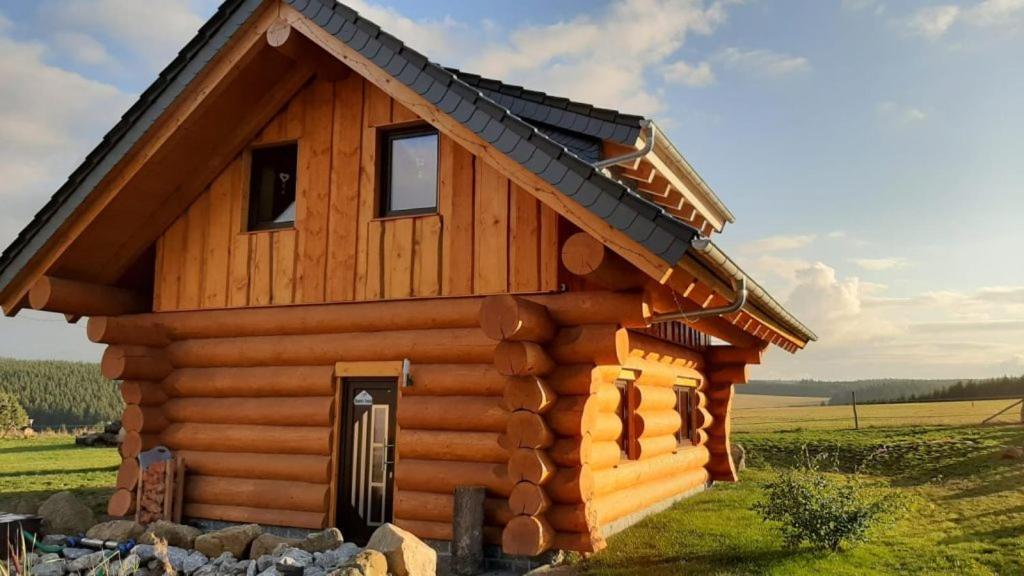 Naturstammhaus Und Appartements Zum Brockenbaecker Tanne Exteriör bild