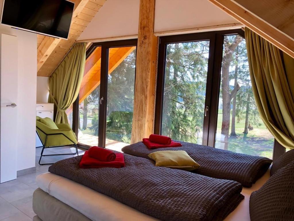 Naturstammhaus Und Appartements Zum Brockenbaecker Tanne Exteriör bild